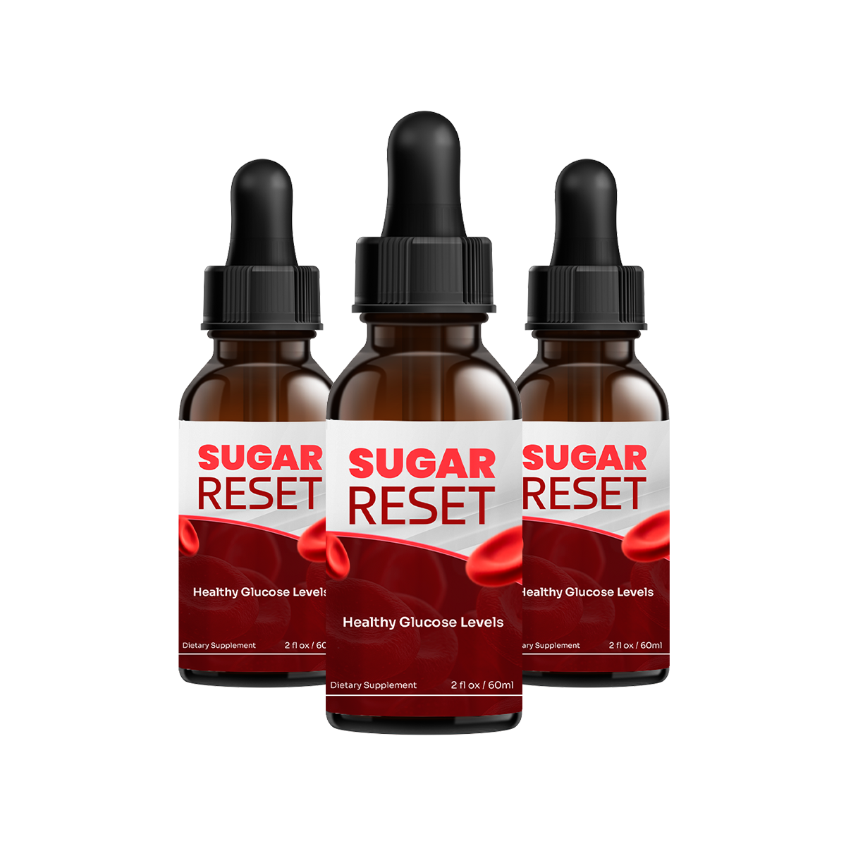 Sugar Reset glucose support drops three-bottle pack